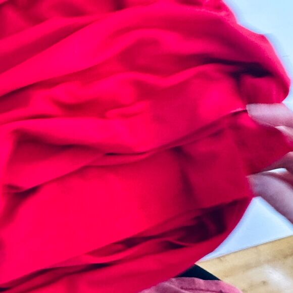 Guess Sexy Deep Red Ruched Draped Off-Shoulder Cross Back Bodycon Mini Dress S - Picture 10 of 14